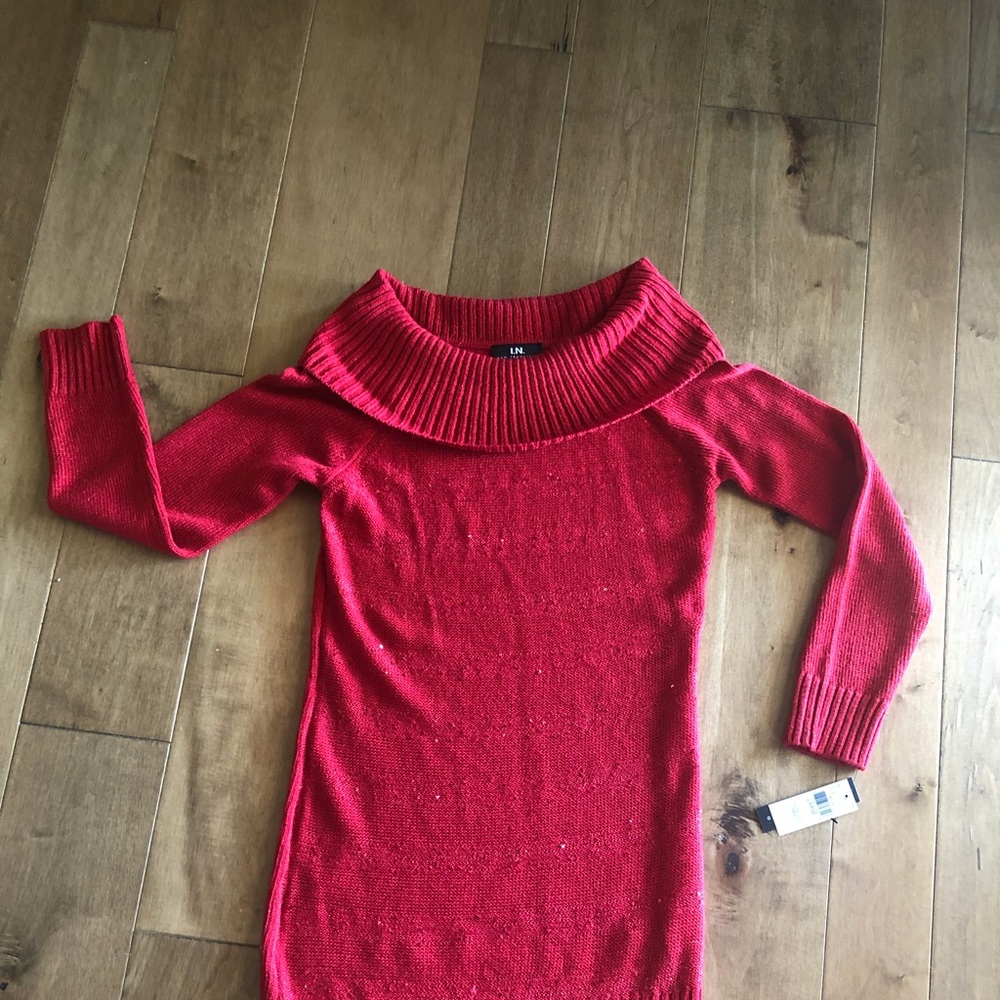 Perfect Holiday Sweater dress.  Size L